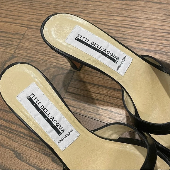 TITTI DELL’ ACQUA Milano Genuine ALLIGATOR LEATHER Heels Sandals Made in Italy - Picture 4 of 13